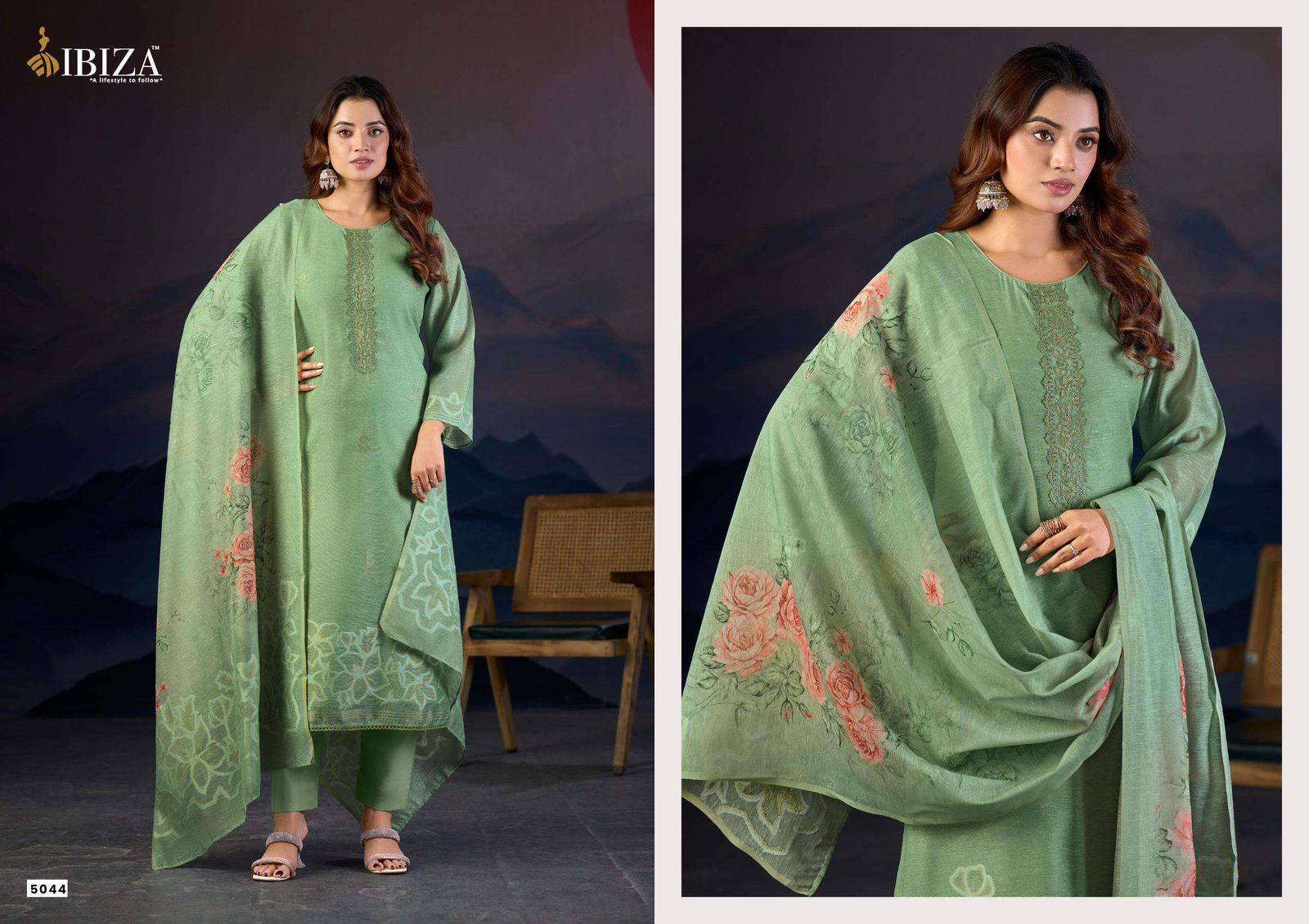 GAZAL By IBIZA 5041 To 5044 Series Beautiful Festive Suits Stylish Colorful Fancy Casual Wear JAQUARD Digital Print Dresses At Wholesale Price
